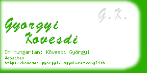 gyorgyi kovesdi business card