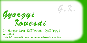 gyorgyi kovesdi business card